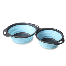 Load image into Gallery viewer, Silicone Strainer Set - 2 piece (Collapsable)