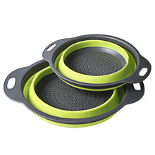 Load image into Gallery viewer, Silicone Strainer Set - 2 piece (Collapsable)