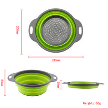 Load image into Gallery viewer, Silicone Strainer Set - 2 piece (Collapsable)