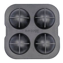 Load image into Gallery viewer, 4-Cavity Silicone Ice Ball Tray (Black)