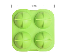 Load image into Gallery viewer, 4-Cavity Silicone Ice Ball Tray (Black)