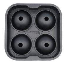 Load image into Gallery viewer, 4-Cavity Silicone Ice Ball Tray (Black)