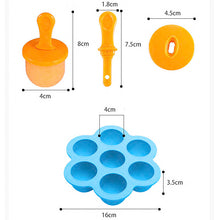 Load image into Gallery viewer, 7 Cavity Popsicle/Baby Food Mould