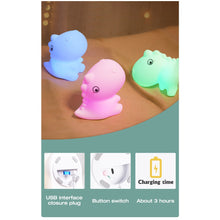 Load image into Gallery viewer, Silicone Dinosaur Night Light