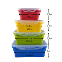 Load image into Gallery viewer, Silicone Lunch Box Set (Collapsable)