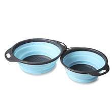 Load image into Gallery viewer, Silicone Strainer Set - 2 piece (Collapsable)
