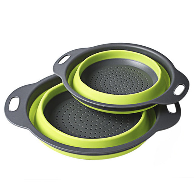 Silicone Strainer Set - 2 piece (Collapsable)
