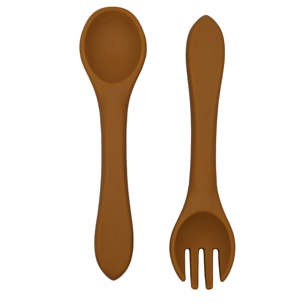 All Silicone Spoon and Fork Set
