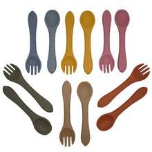 Load image into Gallery viewer, All Silicone Spoon and Fork Set
