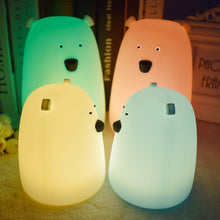Load image into Gallery viewer, Silicone Bear Night Light
